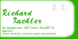richard kuchler business card